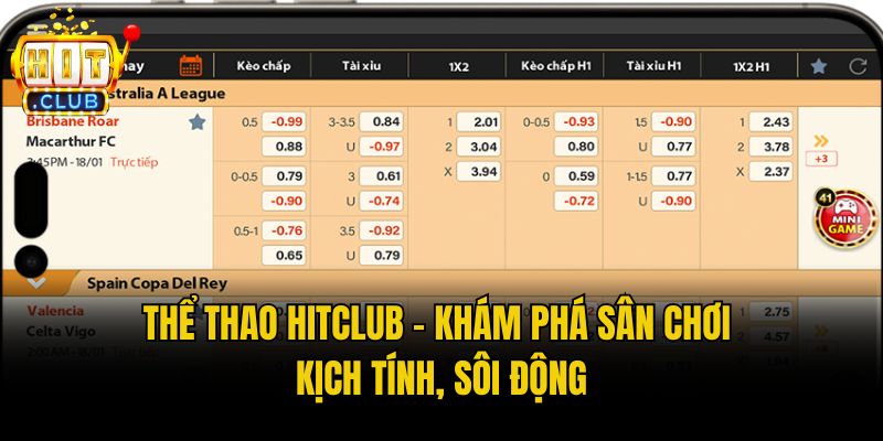 Thể thao Hitclub - Khám phá sân chơi kịch tính, sôi động